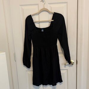 Old Navy Black Long Sleeve Dress